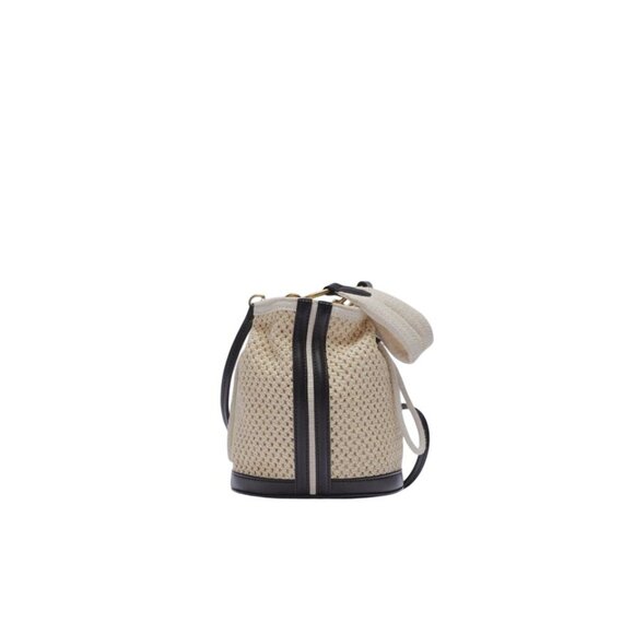 Zara Tweed Woven Bucket Bag - Picture 7 of 8